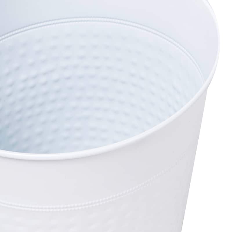 happimess Riley Hammered Steel Accent 2-Gallon Wastebasket