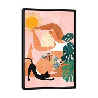 iCanvas "Tropical Yoga" by 83 Oranges Framed Canvas Print - Bed Bath ...