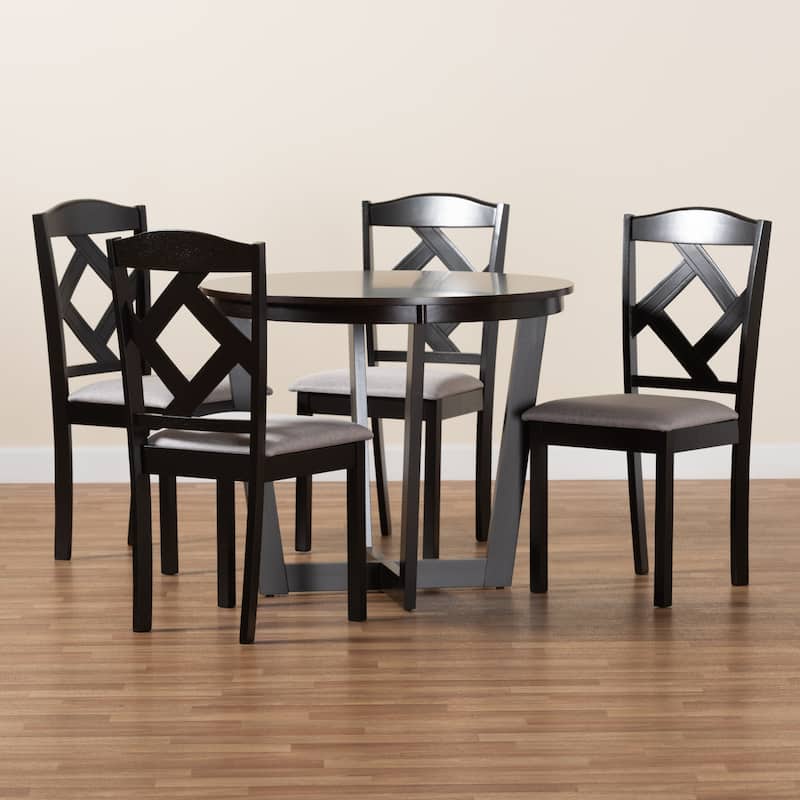 Morigan Modern and Transitional 5-Piece Wood Dining Set
