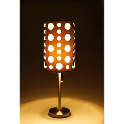 30"H GREY/WHITE TABLE Lamp