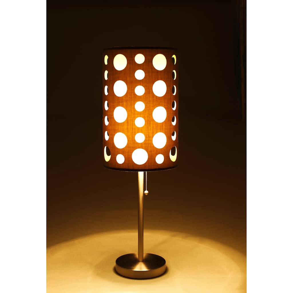 30"H GREY/WHITE TABLE Lamp