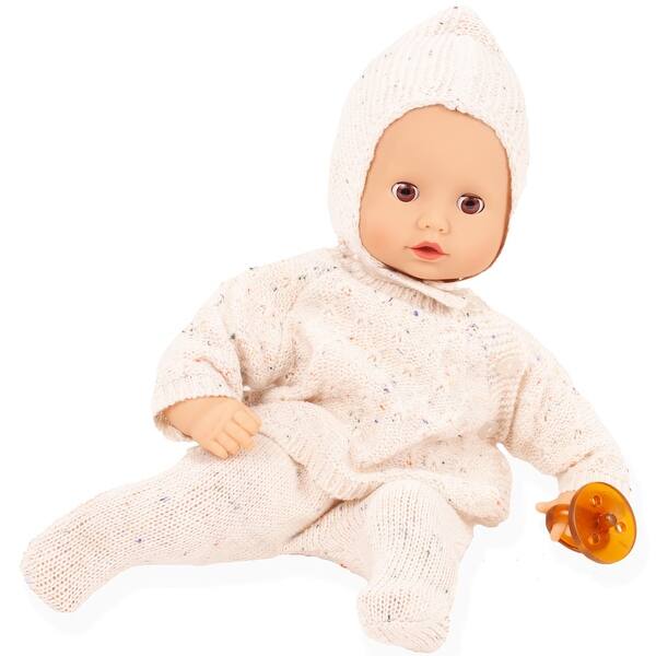 slide 2 of 5, Gotz: Muffin Baby: Cozy Knits, 13" Doll, Beige Sweater, Collectible Toy, Kids 3+