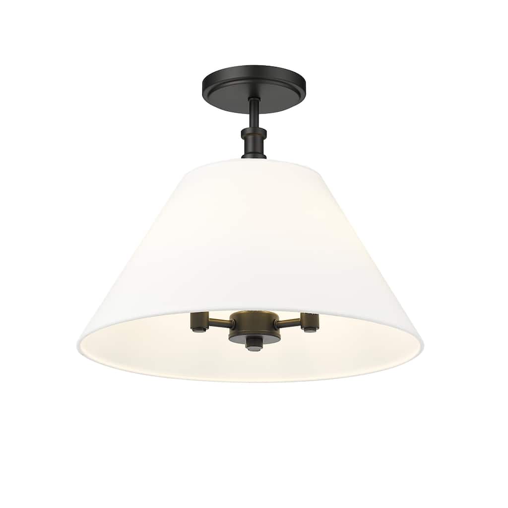 Millennium Lighting 16403 Adorra 3 Light 16" Wide Semi-flush Ceiling