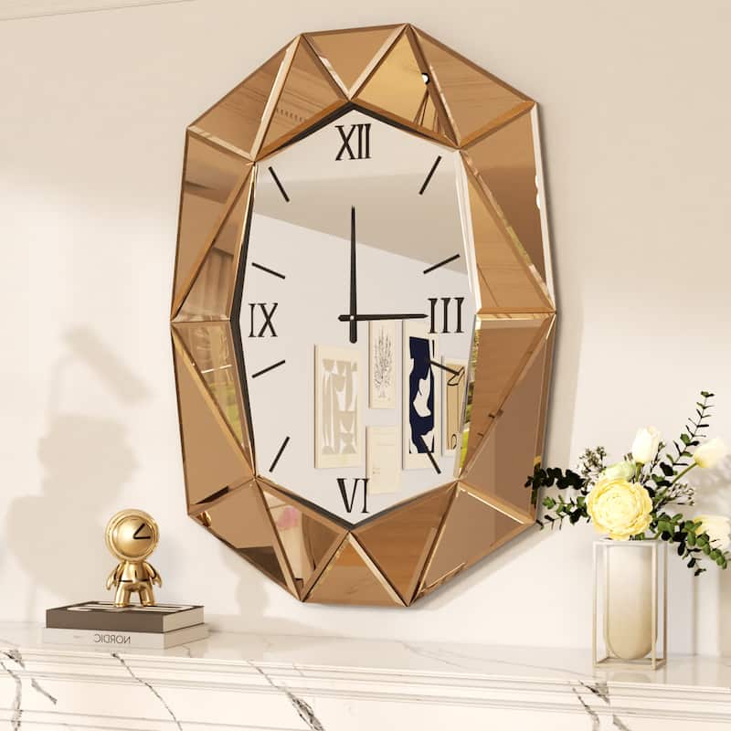Diamond Beveled Edge Bathroom Wall Vanity Mirror