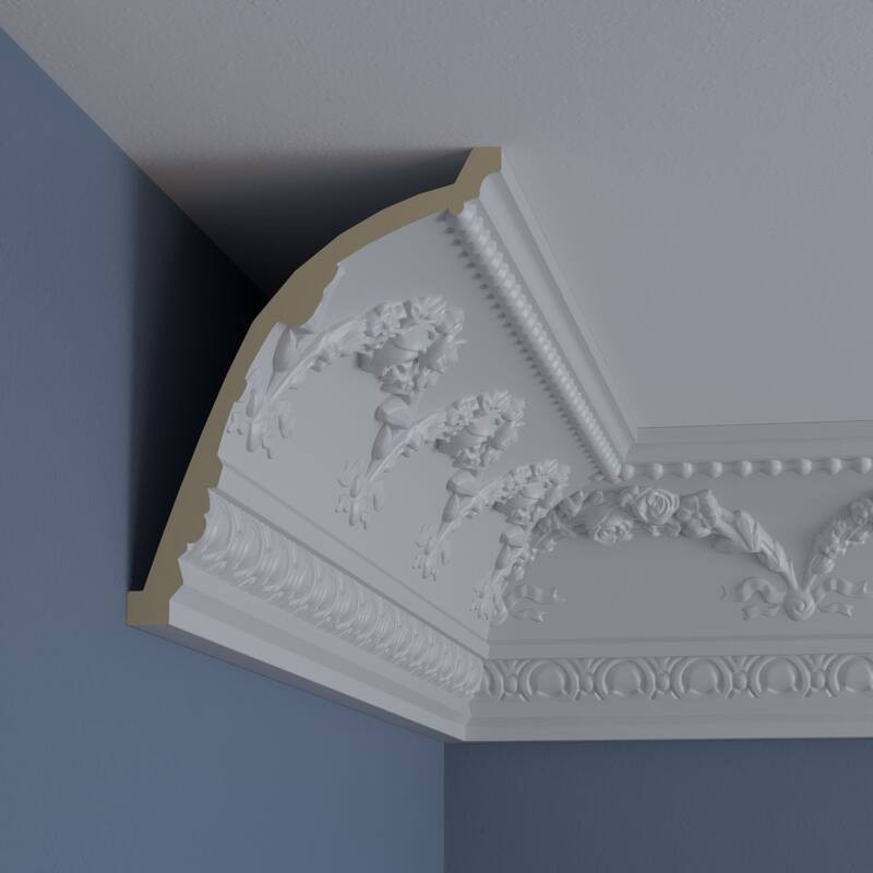 Floral Swag Crown Moulding