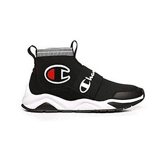 champion men's rally pro black & white shoes