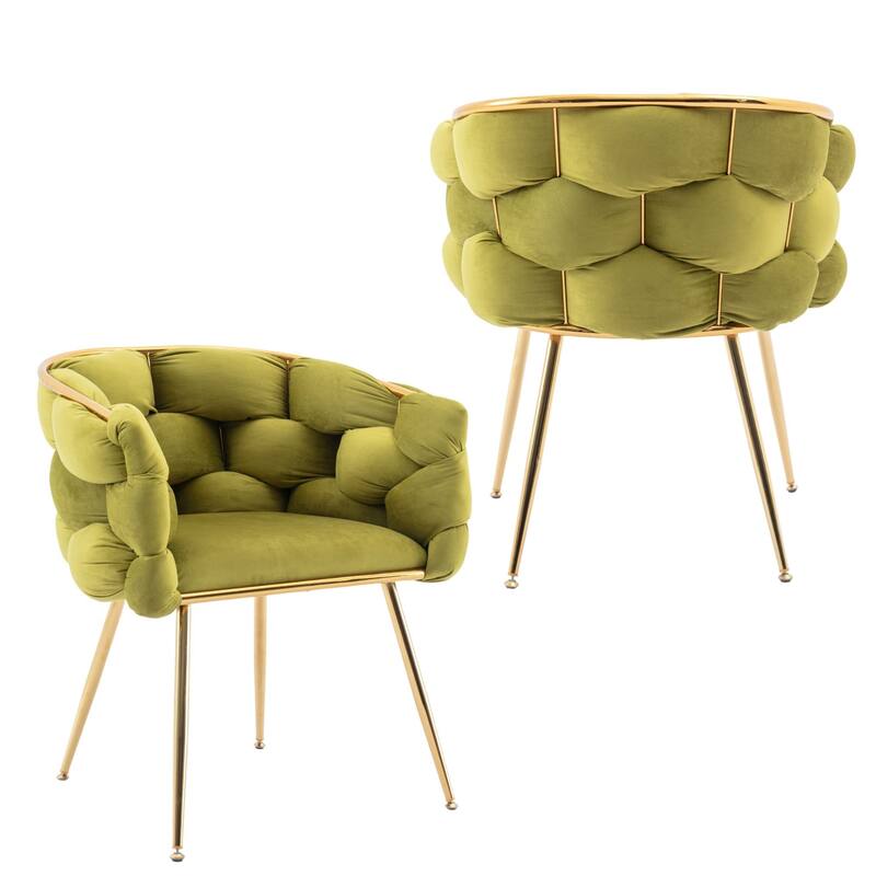 modern simple leisure velvet single sofa chair bedroom lazy person household dresser stool set of 2