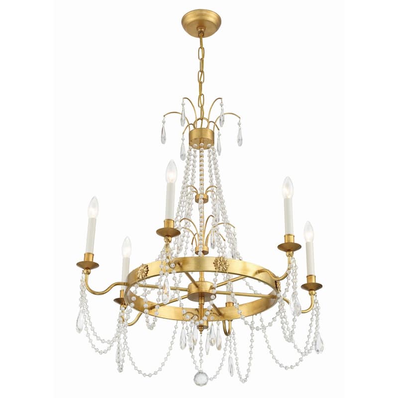 Crystorama Lighting Group MAI-18606 Maizey 6 Light 28" Wide Crystal