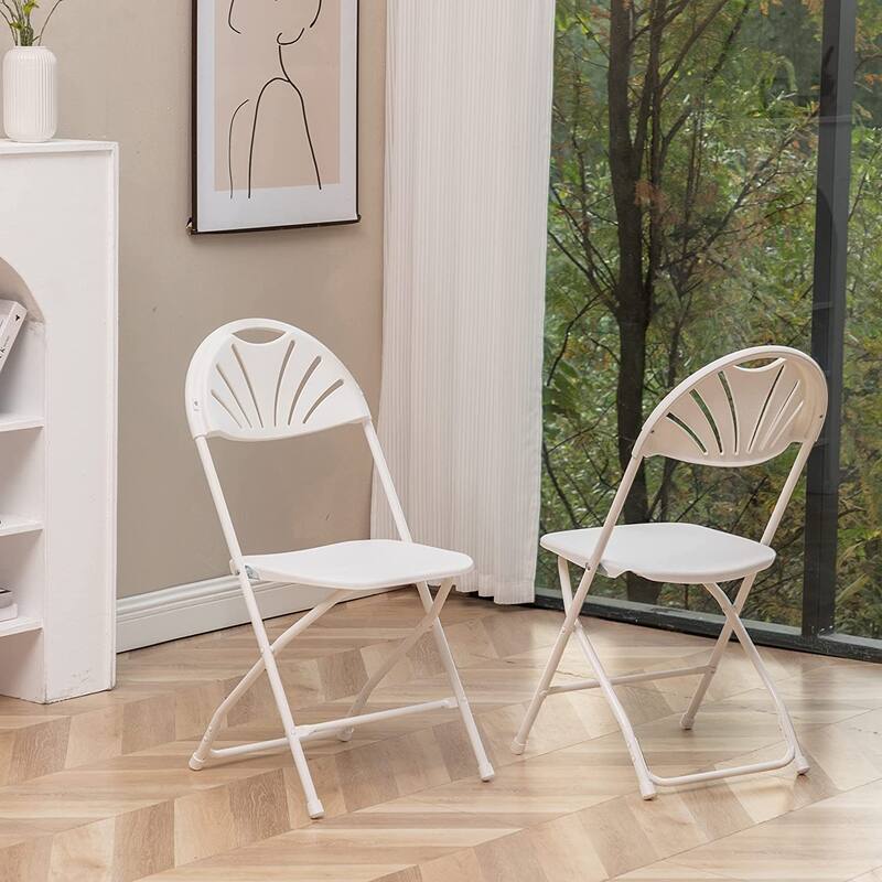 BTEXPERT 4 Piece Folding Seminar Table Portable Chair Set, 6-Foot Long 18" Wide 29" High Training Portable 3 Adult Chairs.