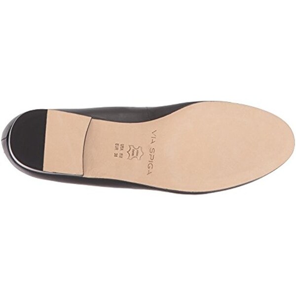 via spiga black flats