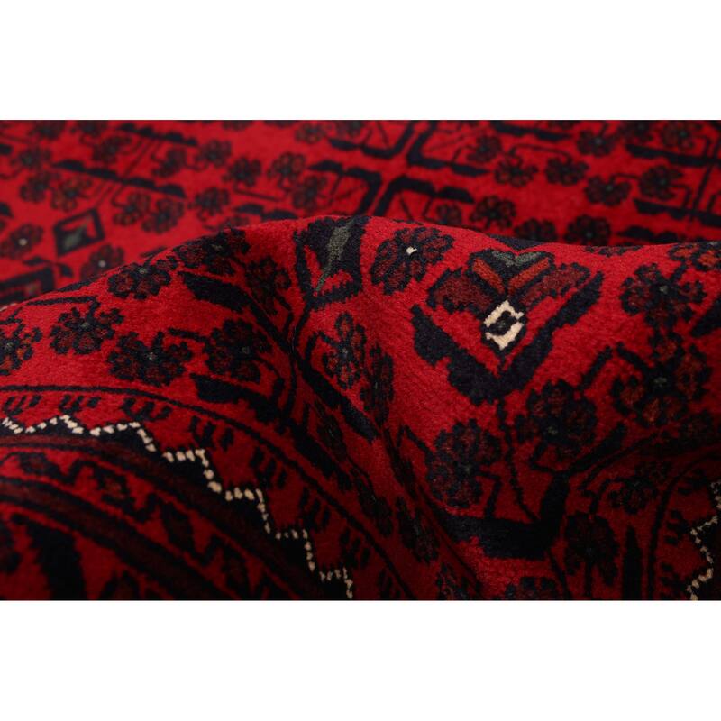 ECARPETGALLERY Hand-knotted Finest Khal Mohammadi Red Wool Rug - 4'11 x 6'9