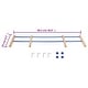 preview thumbnail 4 of 6, vidaXL Backrest for Snow Sledge Removable Backrest for Toboggan Wooden Sledge - 38.8" x 6.3" x 0.1"