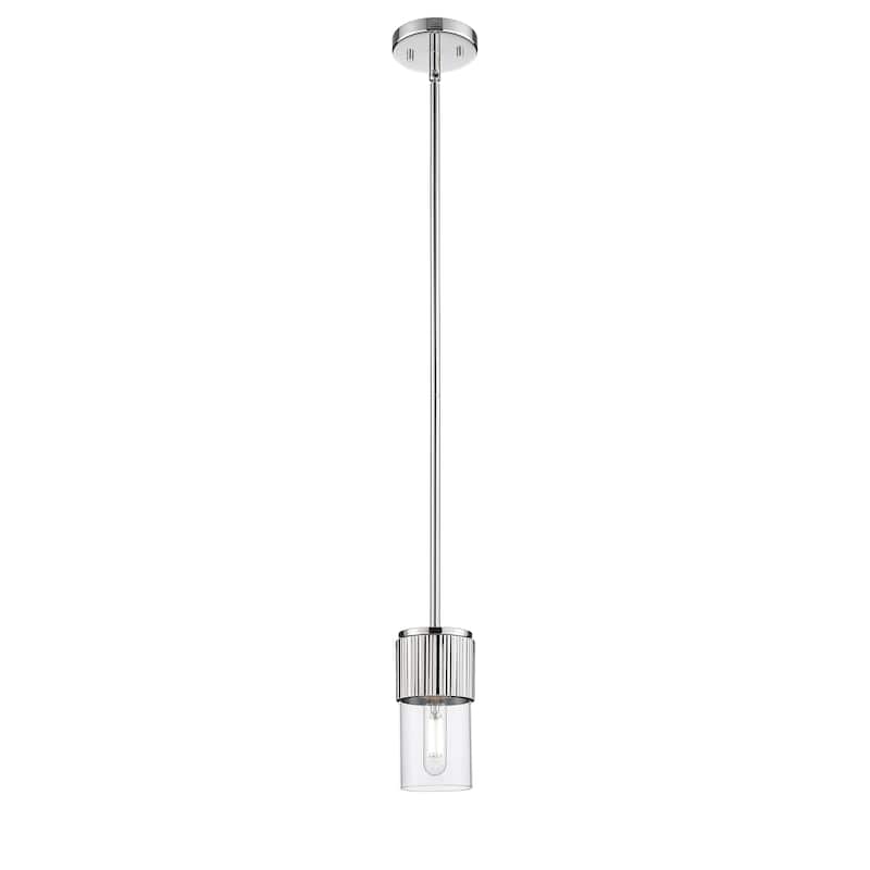 Innovations Lighting Bolivar - 1 Light 7" Stem Hung Pendant - Clear/Polished Nickel