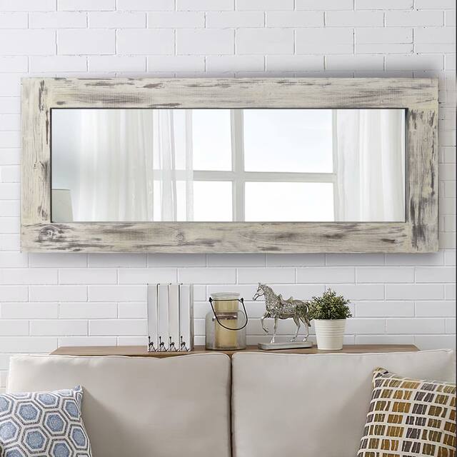 Neutypechic Rustic Wood Freestanding Fulllength Floor Mirror