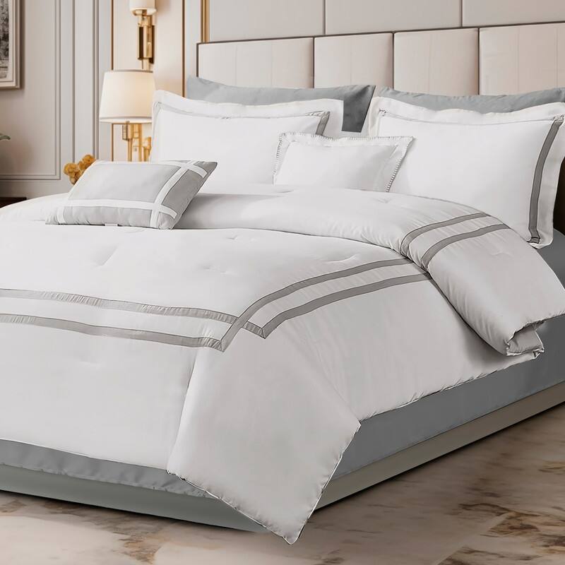 Wonderful Hotel Comforter Set Bag in A Bag 8 Piece