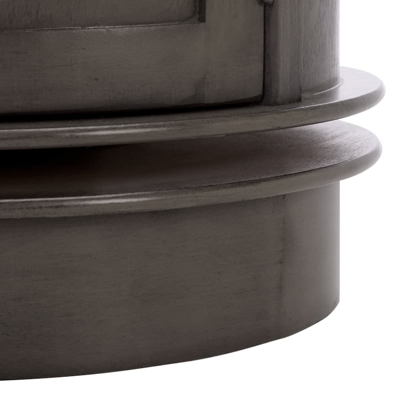 SAFAVIEH Celestia Grey Swivel Storage Accent Table - 18"W x 18"D x 26"H