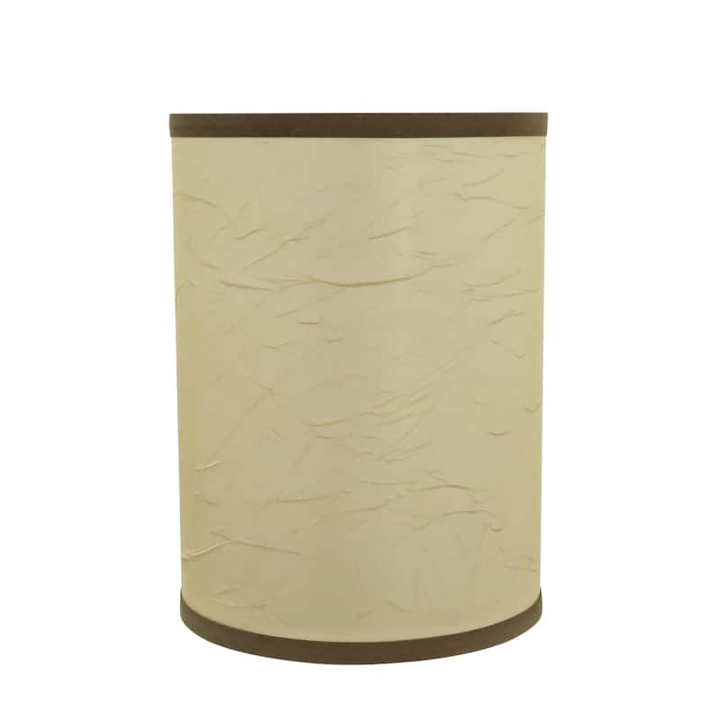 Aspen Creative Drum (Cylinder) Shaped Spider Construction Lamp Shade in Beige (8" x 8" x 11") - BEIGE