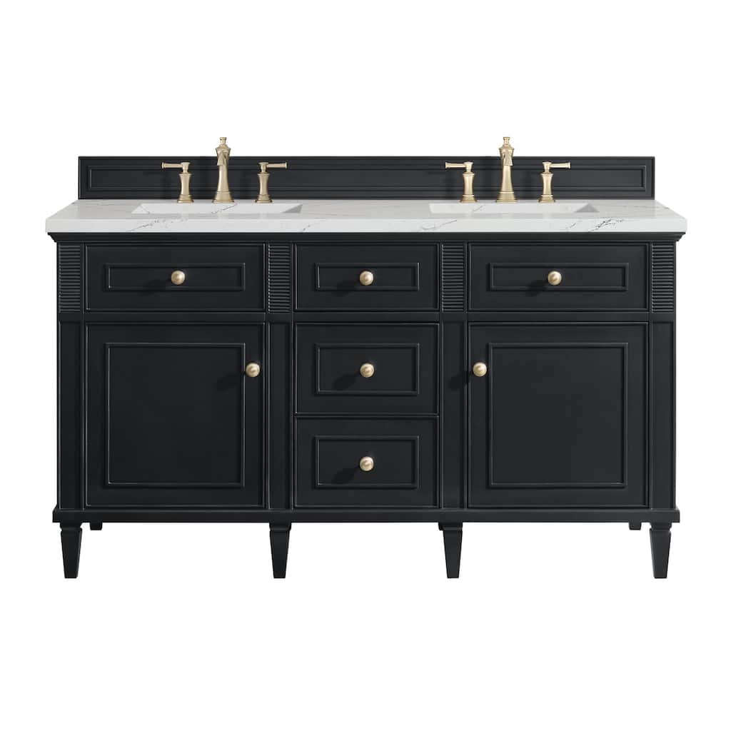 James Martin Vanities 424-V60D-3ENC Lorelai 60" Double Basin Wood