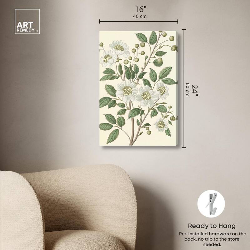 White Cherokee IV Canvas by Art Remedy, Gallery Wrapped