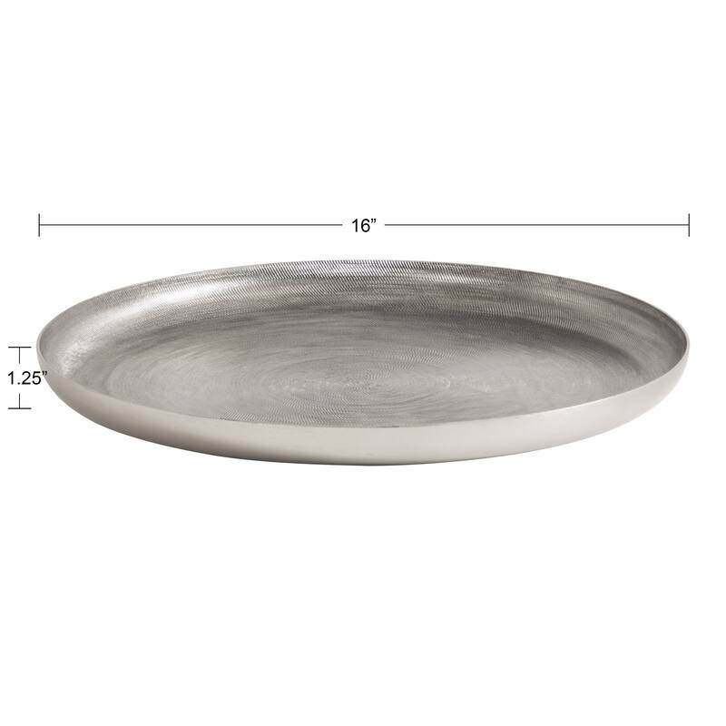 Kate and Laurel Stovring Round Metal Tray - 16" Diameter