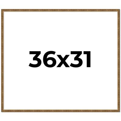 36x31 Frame Gold Picture Frame - Complete Modern Photo Frame Includes
