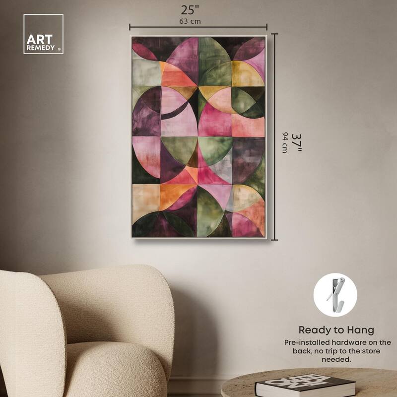 Tessellated Arcs Canvas by Art Remedy
