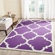 preview thumbnail 36 of 86, SAFAVIEH Handmade Cambridge Rosy Modern Moroccan Wool Rug 3' x 5' - Purple/Ivory