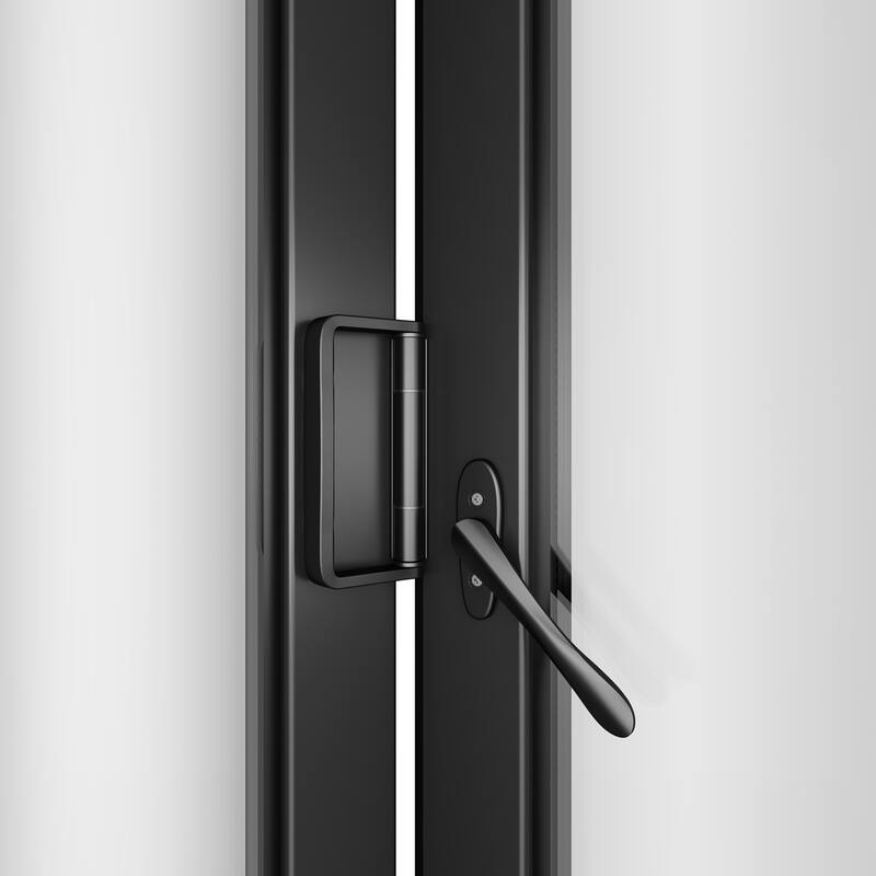 KaMic 144" x 80" 5-Panel Aluminum Patio Folding Door Right to Left-Outswing