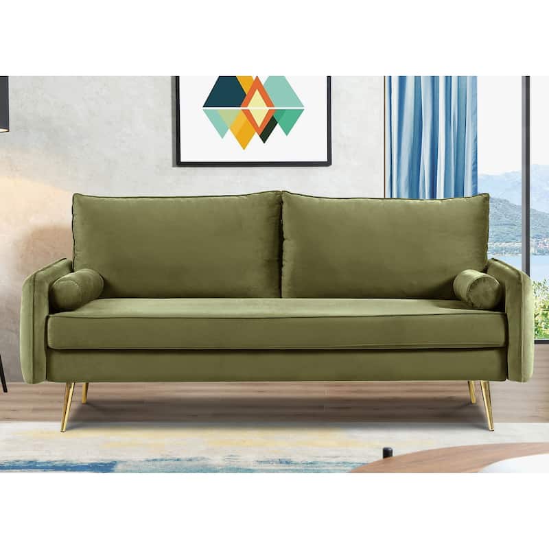 Villeda 70''W Polyester Square Arms Sofa