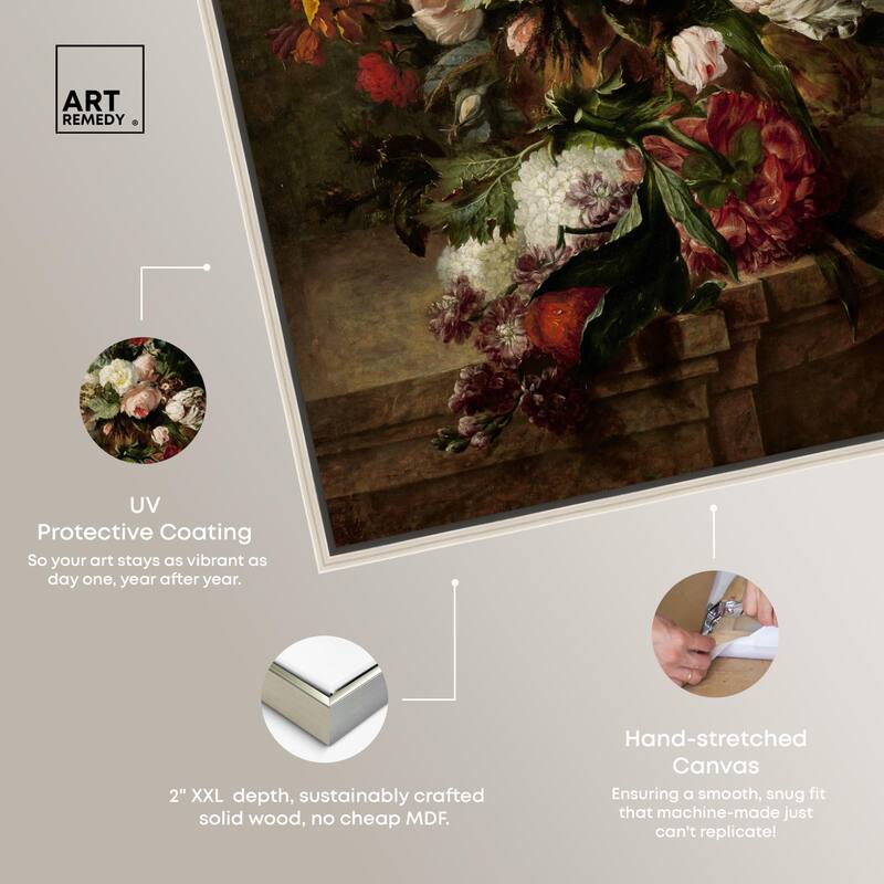 Still Life with Flowers 1789 Canvas by Art Remedy
