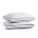 preview thumbnail 3 of 19, Medium-Firm 2-inch Gusset Feather and Down Pillows Set of 2