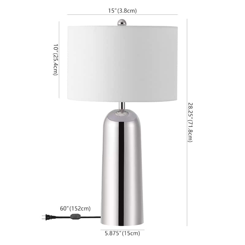 SAFAVIEH Couture Travertine Lamp - 15"W x 15"D x 29"H