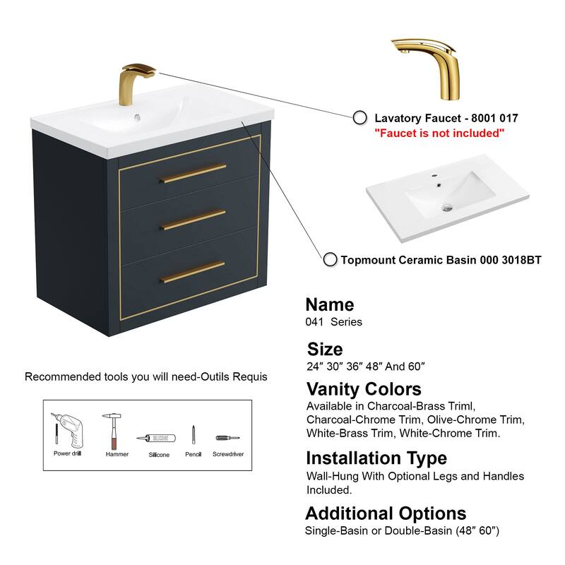 LaLa 30" Single Vanity Set