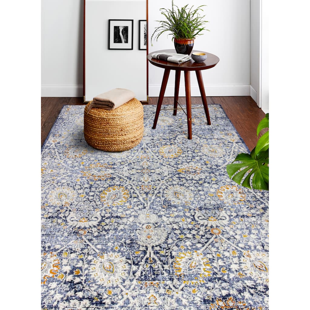 Bashian Seth Blue Transitional Area Rug