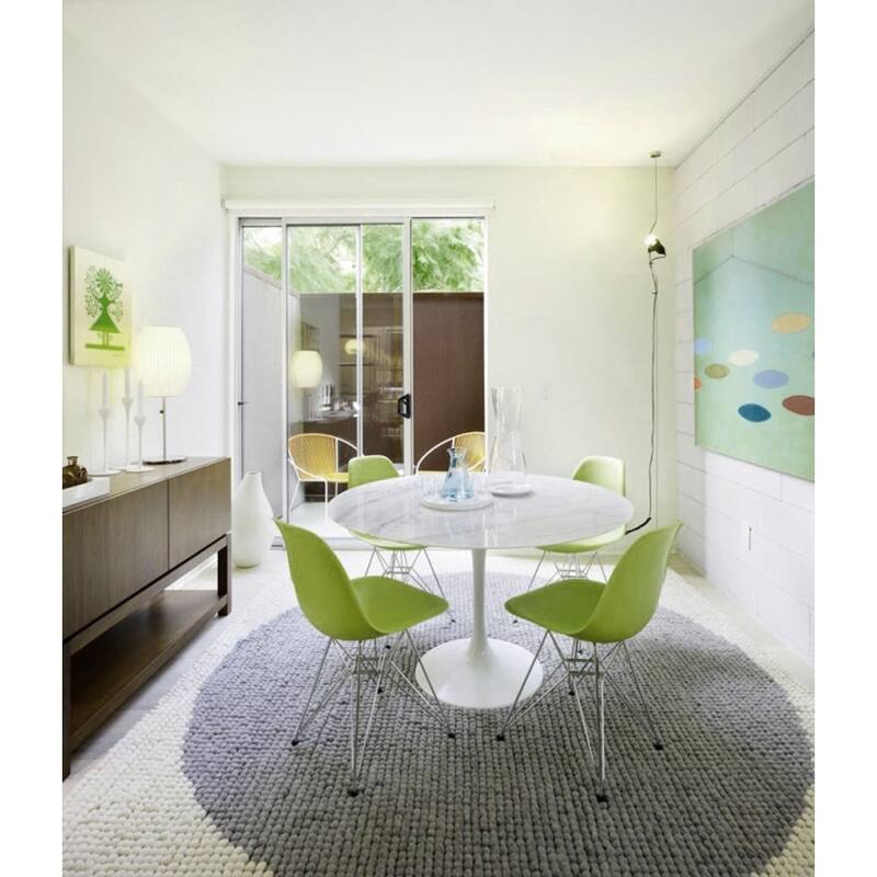 Colorful Designer Plastic Dining Chairs Kitchen Bedroom with Chrome Metal Eiffel Legs Hotel Restaurant Reception (Set of 4)