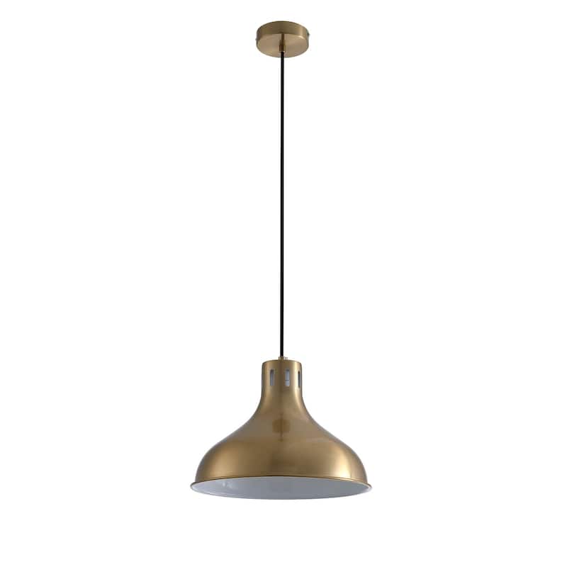 Vintage Gold 1-Light Unique Dome Shape Pendant Lighting Fixture