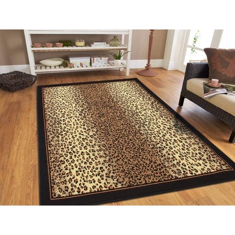 Porch & Den La Carter Brown Cheetah Print Area Rug