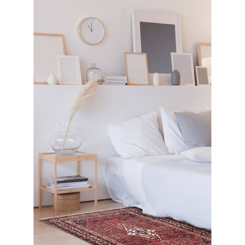 ECARPETGALLERY Hand-knotted Andelz Red Wool Rug - 5'2 x 8'4