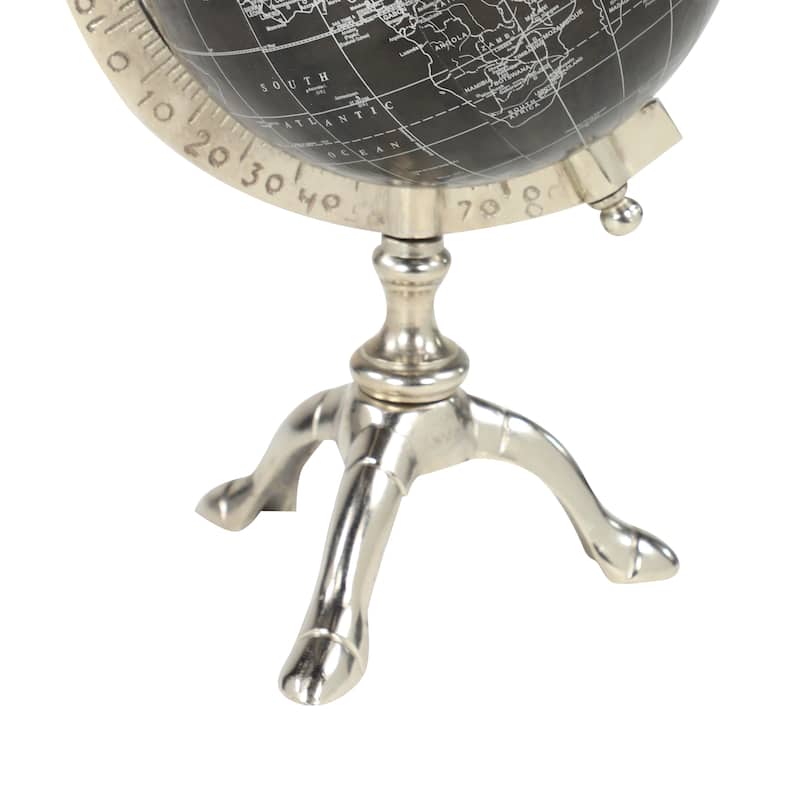 Brown Aluminum Rustic Globe 12 x 7 x 6 - 7 x 6 x 12