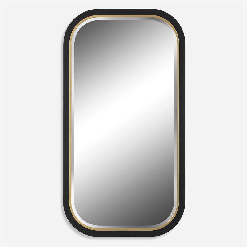 Uttermost 09880 Nevaeh 23-1/4"W x 43-1/4"H Rectangular Beveled Accent - Gold
