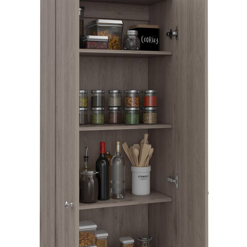 Virginia Double Door Storage Cabinet, Five Shelves