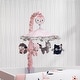 preview thumbnail 5 of 4, Lambs & Ivy Forever Friends Pink/Gray Woodland Owl/Fox Musical Baby Crib Mobile