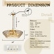 preview thumbnail 4 of 2, CraftHome 8-Light Mid Century Modern 4-Tier Antique Gold Chandelier With Crystal Accents