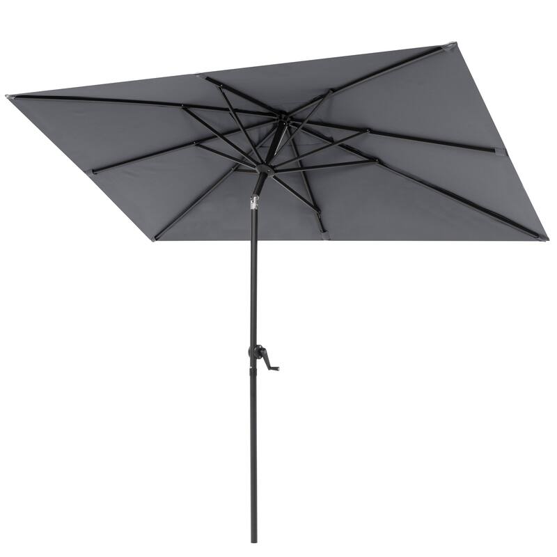 Crestlive Products 9 x 5 FT Patio Outdoor Rectangular Market Umbrella
