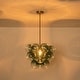 preview thumbnail 18 of 63, Glam Single-light Dining Room Glass Globe Bubble Chandelier - 17.7 in
