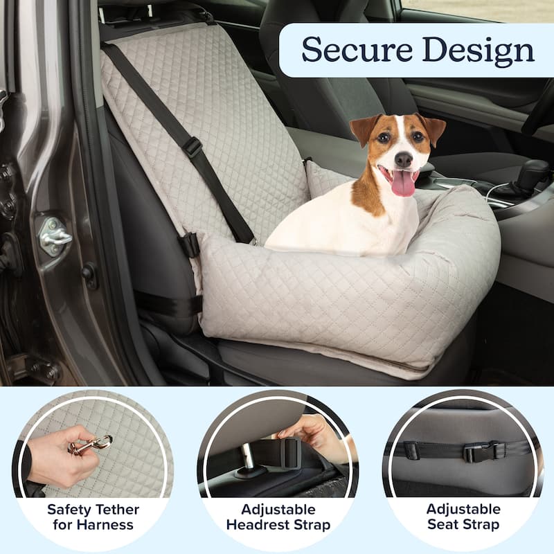 PETMAKER Dog Car Seat for Small to Medium Cats and Dogs up to 44lbs