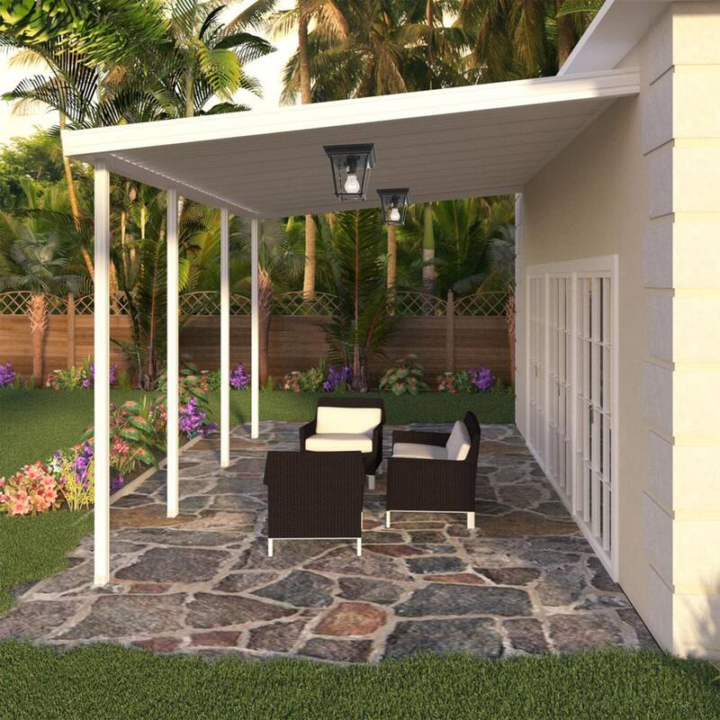 1 Light Outdoor Ceiling Lantern in Oil Rubbed Bronze