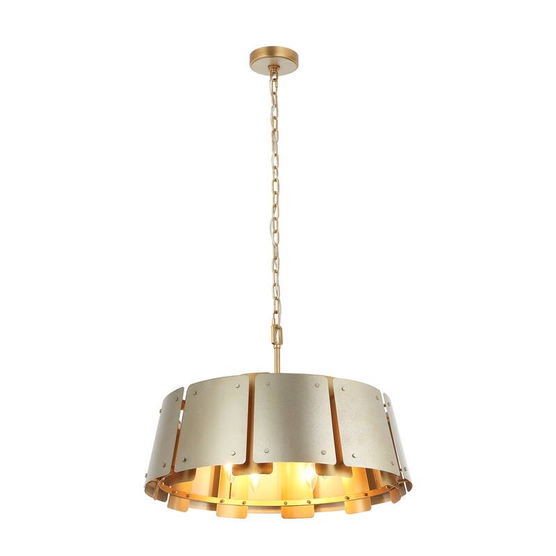 Varaluz Peep Show Pendant Light - Sunwashed Silver/Brushed Sienna