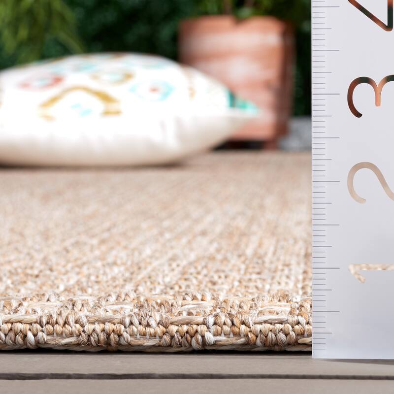SAFAVIEH Sisal All Weather Tishie Indoor/Outdoor Waterproof Patio Backyard