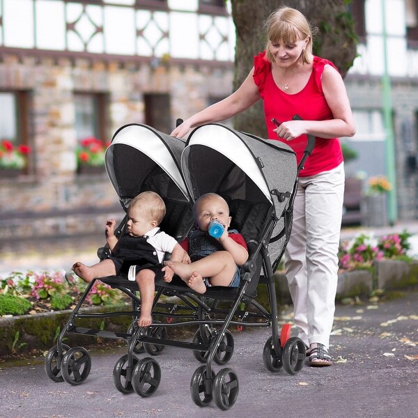 foldable twin baby double stroller